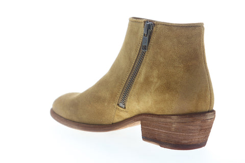 Frye Carson Piping Bootie 70354 Womens Brown Suede Zipper Booties Boots
