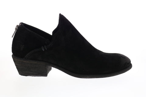 Frye Carson Shootie 70358 Womens Black Suede Ankle & Booties Boots