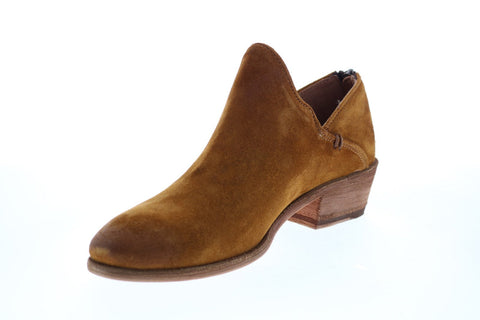 Frye Carson Shootie 70358 Womens Brown Suede Zipper Ankle & Booties Boots