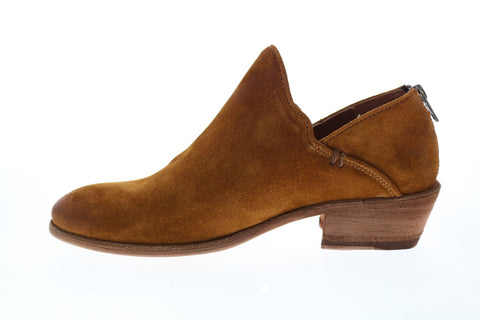 Frye Carson Shootie 70358 Womens Brown Suede Zipper Ankle & Booties Boots