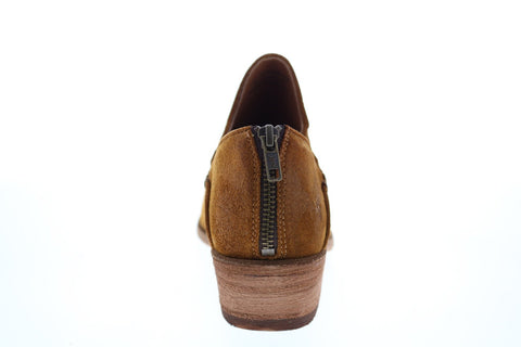 Frye Carson Shootie 70358 Womens Brown Suede Zipper Ankle & Booties Boots