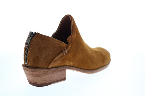 Frye Carson Shootie 70358 Womens Brown Suede Zipper Ankle & Booties Boots