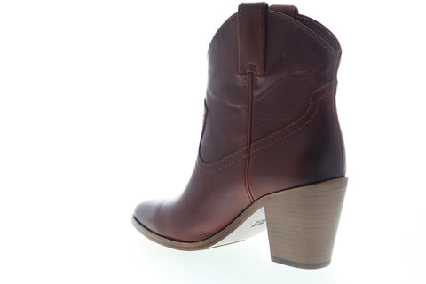 Frye Faye Concho Short Exotic Leather 70367 Womens Brown Cowboy Western Boots