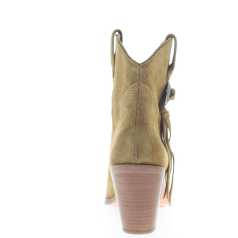 Frye Faye Concho Short 70368 Womens Brown Suede Casual Dress Boots Shoes