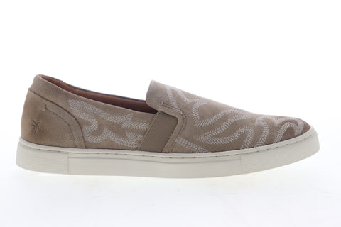 Frye Ivy Primrose Slip On 70371 Womens Beige Tan Suede Lifestyle Sneakers Shoes