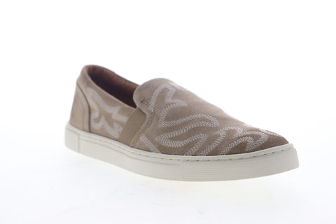 Frye Ivy Primrose Slip On 70371 Womens Beige Tan Suede Lifestyle Sneakers Shoes