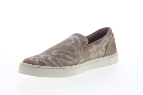 Frye Ivy Primrose Slip On 70371 Womens Beige Tan Suede Lifestyle Sneakers Shoes