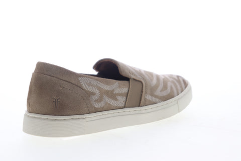 Frye Ivy Primrose Slip On 70371 Womens Beige Tan Suede Lifestyle Sneakers Shoes