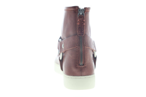 Frye Lena Harness Bootie 70387 Womens Red Leather Zipper Booties Boots