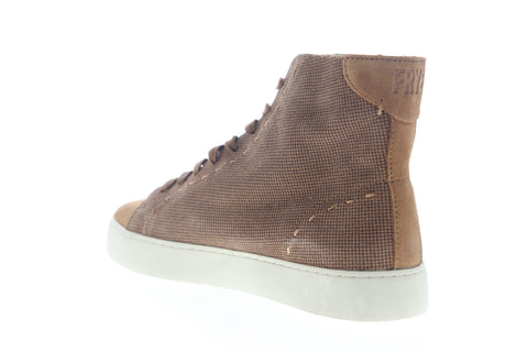 Frye Lena High Top 70389 Womens Brown Suede Lace Up Lifestyle Sneakers Shoes