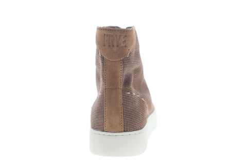 Frye Lena High Top 70389 Womens Brown Suede Lace Up Lifestyle Sneakers Shoes