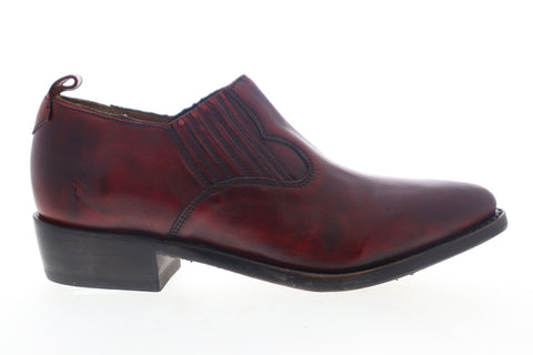 Frye Billy Shootie 70431 Womens Red Leather Slip On Booties Boots