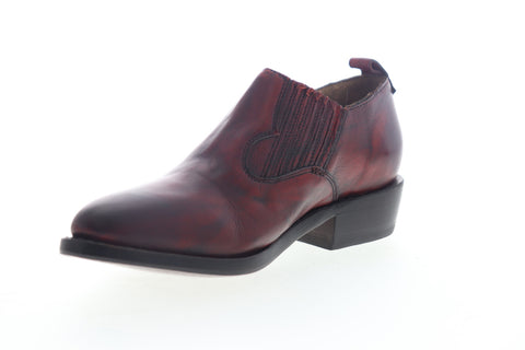 Frye Billy Shootie 70431 Womens Red Leather Slip On Booties Boots