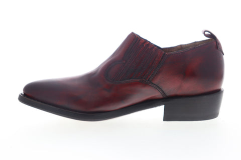 Frye Billy Shootie 70431 Womens Red Leather Slip On Booties Boots