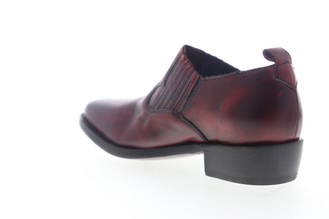 Frye Billy Shootie 70431 Womens Red Leather Slip On Booties Boots