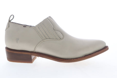 Frye Billy Shootie 70431 Womens Beige Tan Leather Slip On Booties Boots