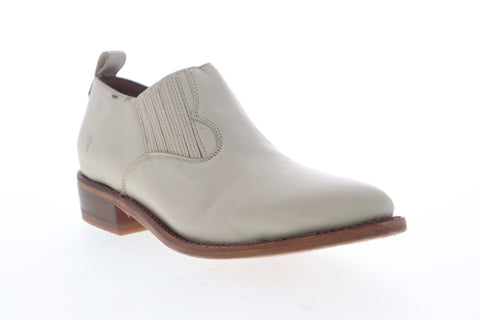 Frye Billy Shootie 70431 Womens Beige Tan Leather Slip On Booties Boots