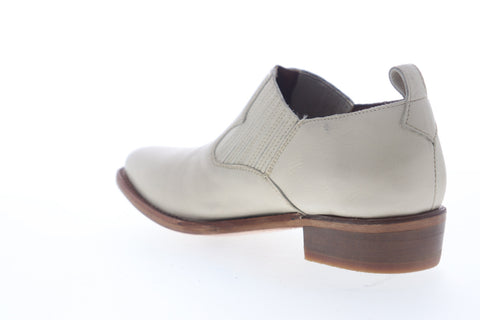 Frye Billy Shootie 70431 Womens Beige Tan Leather Slip On Booties Boots