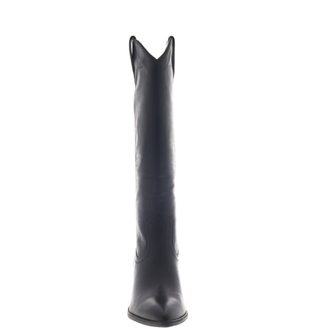 Frye Faye Pull On 70463 Womens Black Leather Knee High Boots