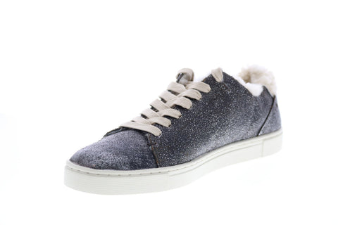 Frye Ivy Shearling Low Lace 70481 Womens Gray Lifestyle Sneakers Shoes