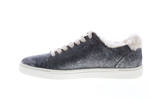 Frye Ivy Shearling Low Lace 70481 Womens Gray Lifestyle Sneakers Shoes