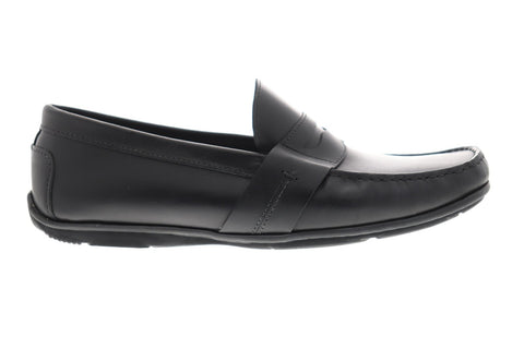 Eastland Pensacola Mens Black Leather Casual Dress Slip On Loafers Shoes