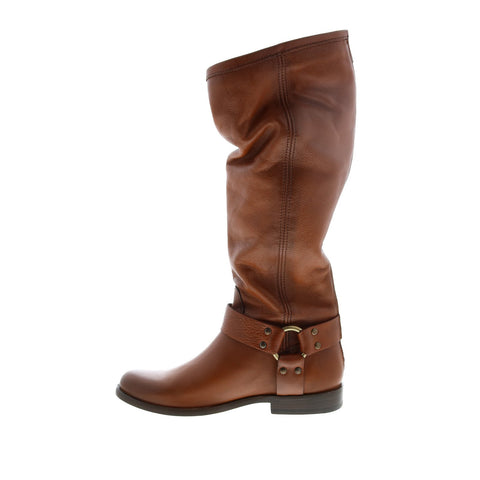Frye Phillip Harness Tall 70511 Womens Brown Leather Casual Dress Boots