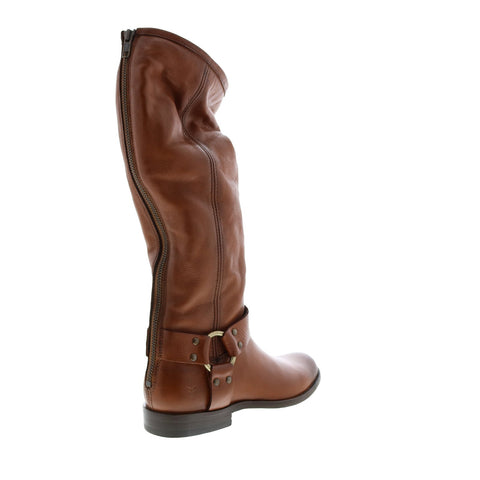 Frye Phillip Harness Tall 70511 Womens Brown Leather Casual Dress Boots