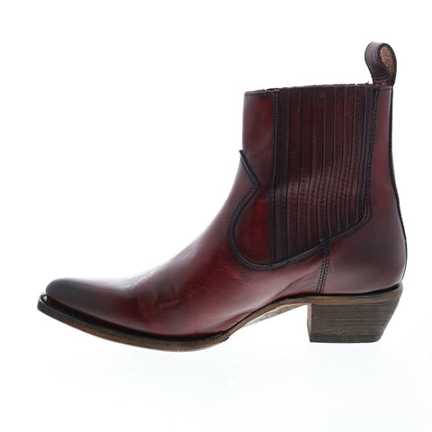 Frye Sacha Chelsea 70521 Womens Red Leather Slip On Ankle & Booties Boots
