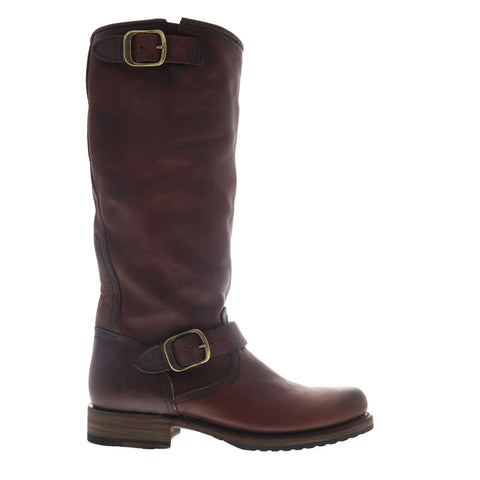 Frye Veronica Slouch 70549 Womens Brown Leather Slip On Tall Boots Shoes