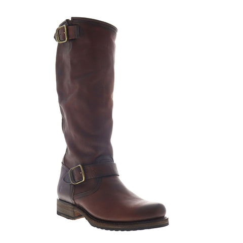 Frye Veronica Slouch 70549 Womens Brown Leather Slip On Tall Boots Shoes