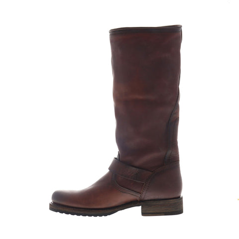Frye Veronica Slouch 70549 Womens Brown Leather Slip On Tall Boots Shoes