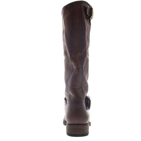 Frye Veronica Slouch 70549 Womens Brown Leather Slip On Tall Boots Shoes