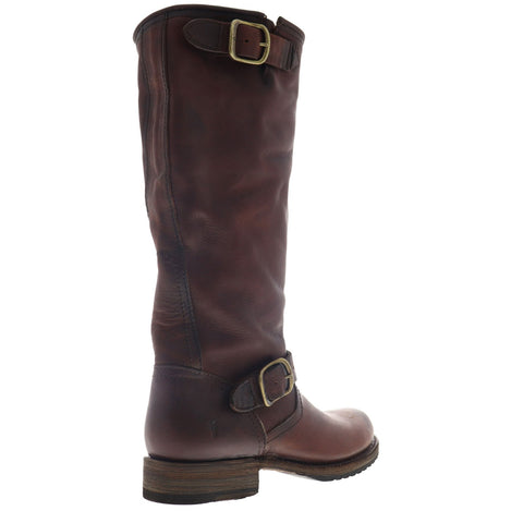 Frye Veronica Slouch 70549 Womens Brown Leather Slip On Casual Dress Boots Shoes