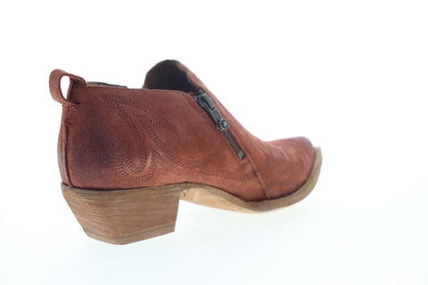 Frye Sacha Primrose Shootie 70576 Womens Red Suede Boots Zipper Bootie Shoes