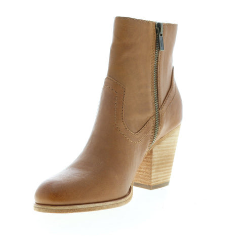 Frye Essa Bootie 70578 Womens Brown Leather Zipper Booties Boots