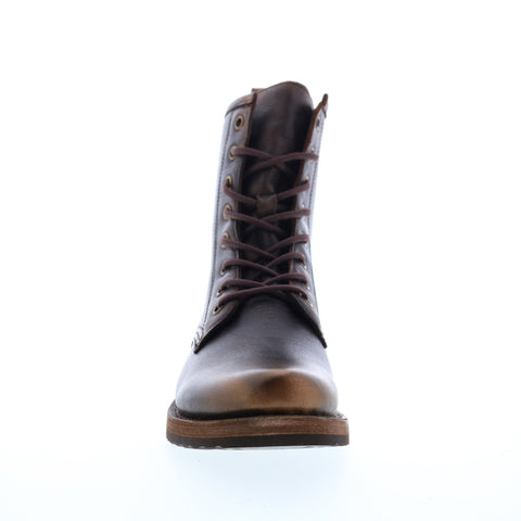 Frye Veronica Combat 70673 Womens Brown Leather Lace Up Casual Dress Boots