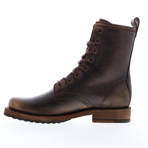 Frye Veronica Combat 70673 Womens Brown Leather Lace Up Casual Dress Boots