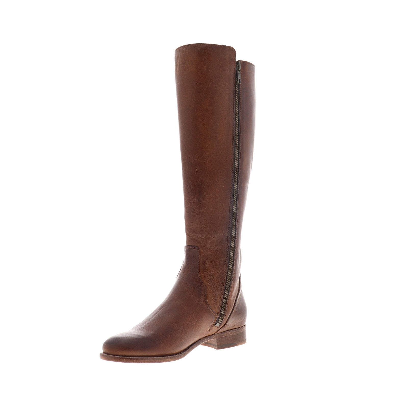 Frye Carly Shield Tall 70679 Womens Brown Leather Zipper Casual