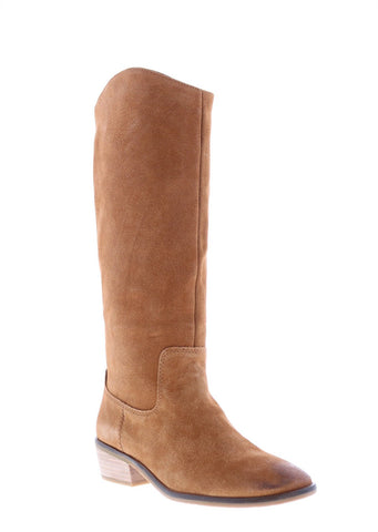 Frye Caden Stitch Tall 70688 Womens Brown Suede Slip On Casual Dress Boots