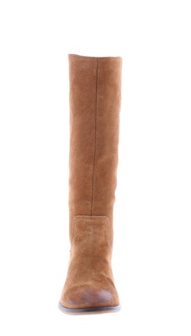Frye Caden Stitch Tall 70688 Womens Brown Suede Slip On Casual Dress Boots