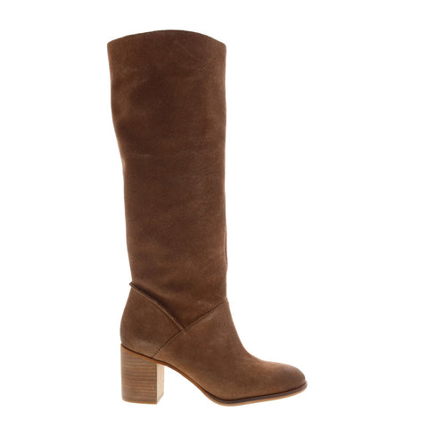 Frye Phoebe Slouch Tall 70690 Womens Brown Suede Slip On Tall Boots Shoes