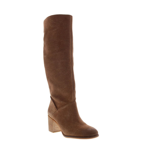 Frye Phoebe Slouch Tall 70690 Womens Brown Suede Slip On Tall Boots Shoes