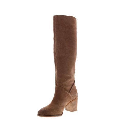Frye Phoebe Slouch Tall 70690 Womens Brown Suede Slip On Tall Boots Shoes