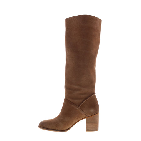Frye Phoebe Slouch Tall 70690 Womens Brown Suede Slip On Tall Boots Shoes