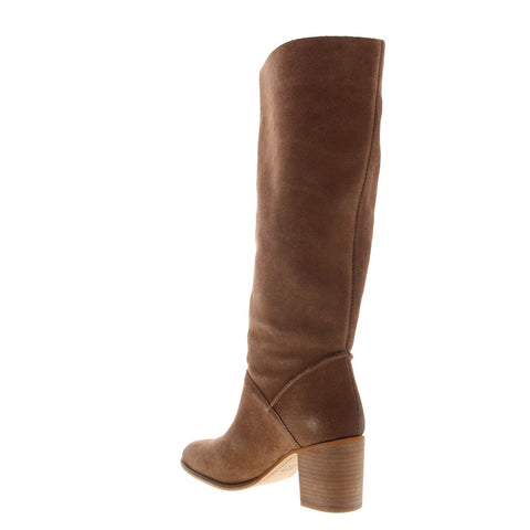 Frye Phoebe Slouch Tall 70690 Womens Brown Suede Slip On Tall Boots Shoes