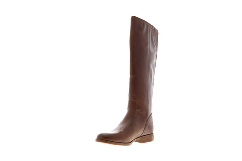 Frye Jolie Back Zip 70691 Womens Brown Leather Tall Zipper Casual Dress Boots