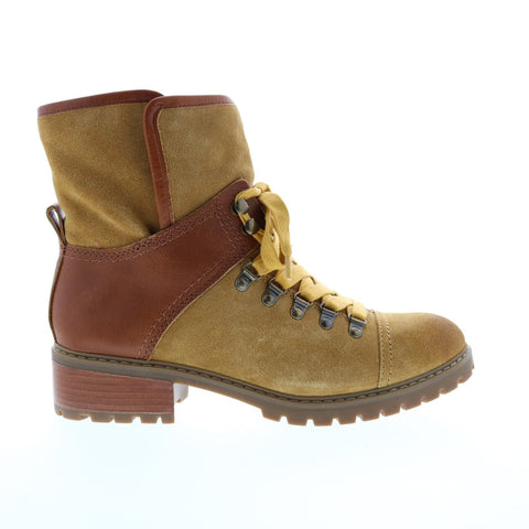 Frye Anise Hiker 70710 Womens Brown Suede Lace Up Hiker Boots Shoes