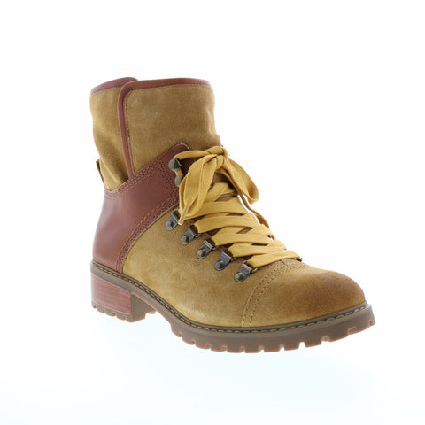 Frye Anise Hiker 70710 Womens Brown Suede Lace Up Hiker Boots Shoes