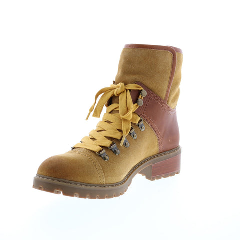 Frye Anise Hiker 70710 Womens Brown Suede Lace Up Hiker Boots Shoes